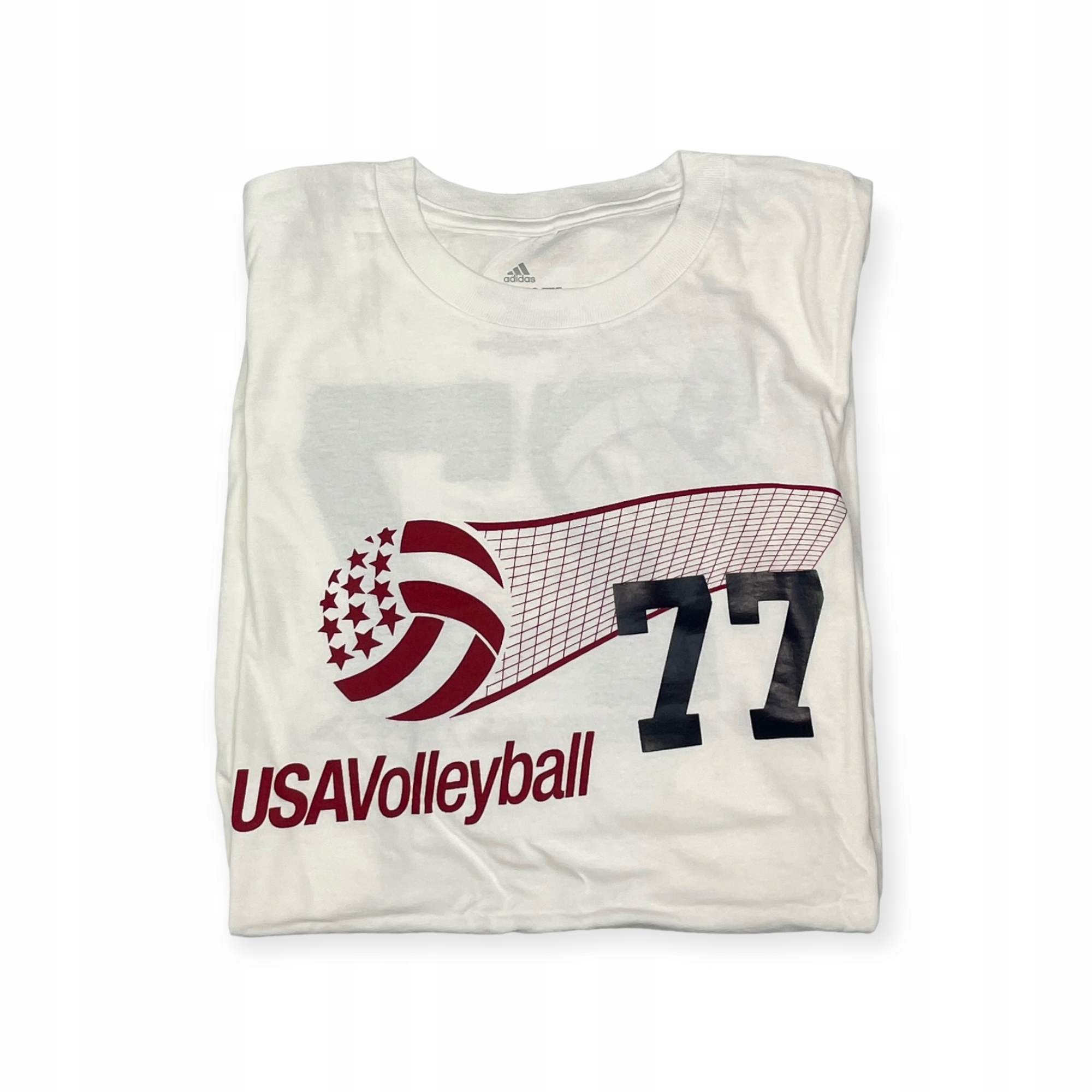 Koszulka męska biała ADIDAS VOLLEYBALL USA S 77 Rozmiar S