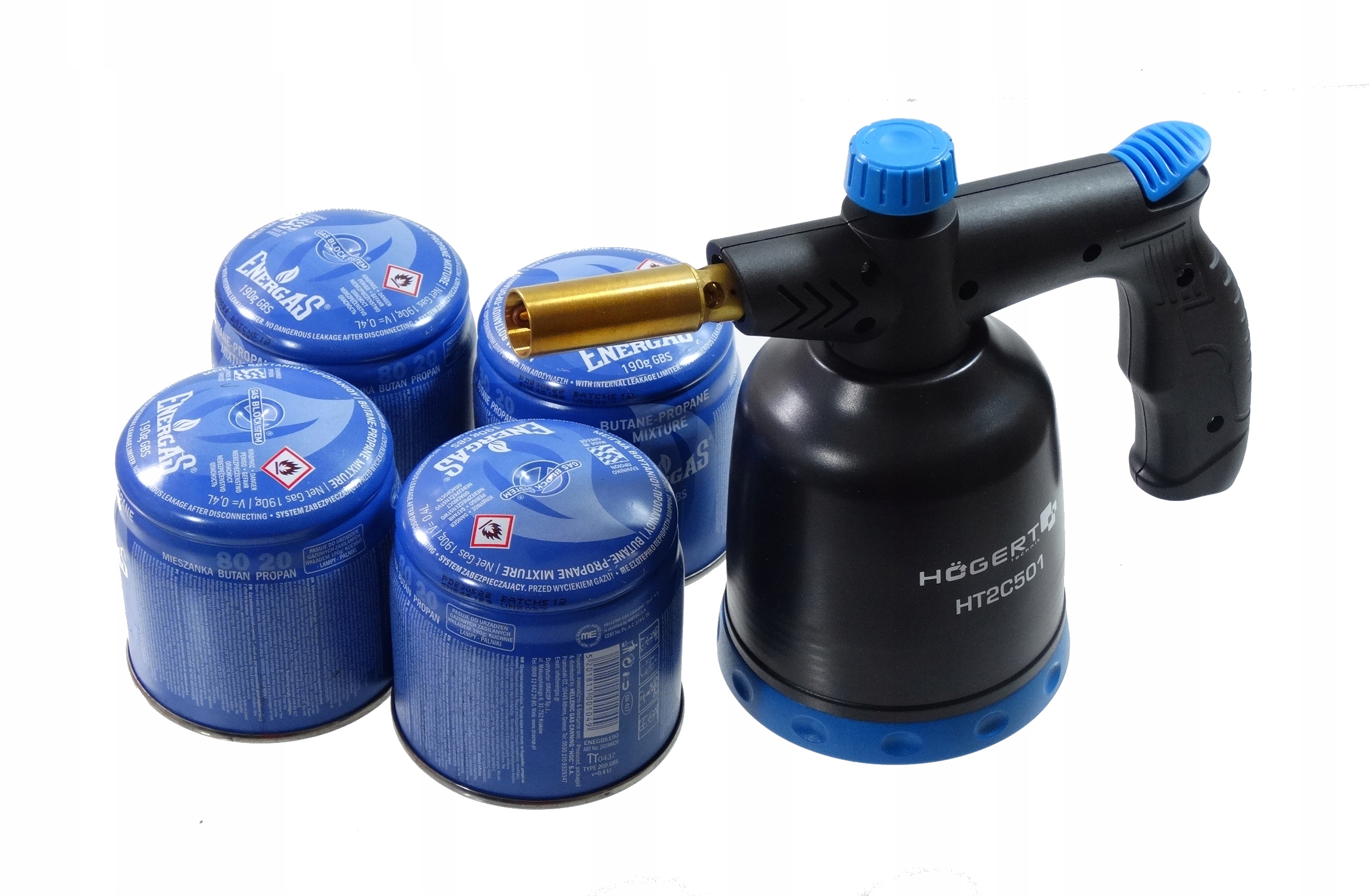 

Lutlampa palnik lampa lutownicza gazowa 4 naboje