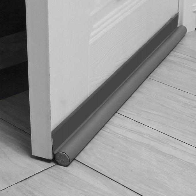 GRUBA USZCZELKA POD DRZWI ANTYPRZECIĄG AKUSTYCZNA WIATR SZARY 4W1| 96CM Długość 96 cm