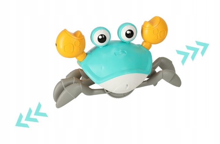 UCIEKAJĄCY PEŁZAJĄCY KRAB CHODZĄCY ZABAWKA INTERAKTYWNA DLA DZIECKA LED XL Marka inna