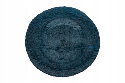 

Talerz płytki szklany 28 cm granatowy