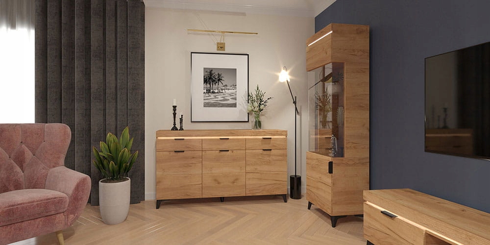 Komoda szafka dąb craft Bragi BGK-1 Kolekcja BRAGI