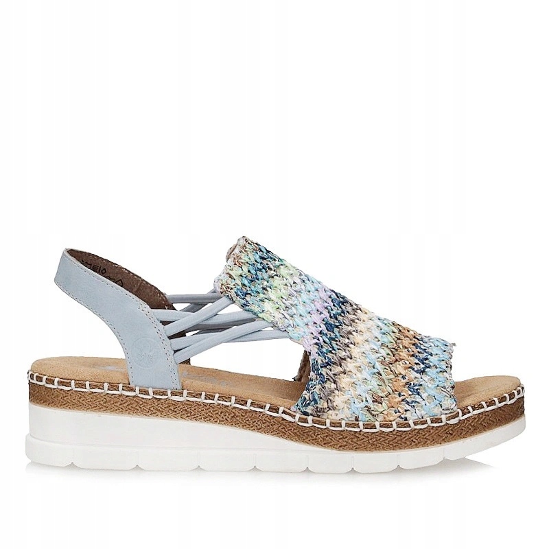 Dámské sandály Rieker V1241-91 Multi barevné na platformě