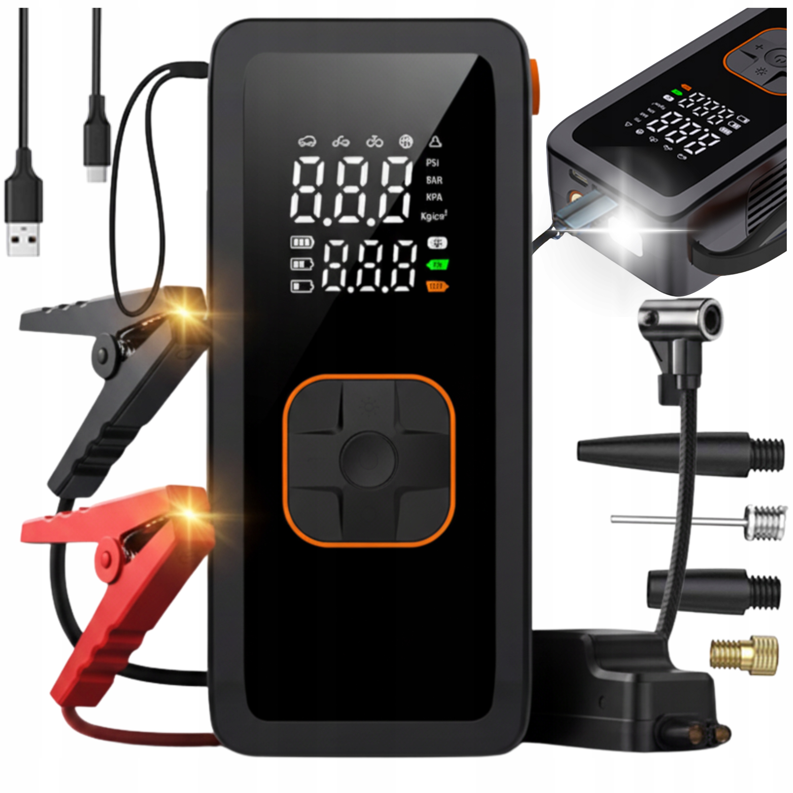 Urządzenie rozruchowe TB 8000 mAh z kompresorem 14,80 V