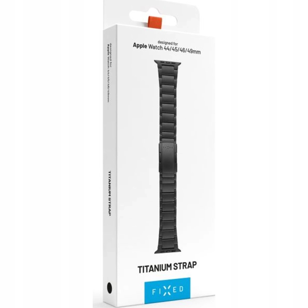 Řemínek Titanium Strap pro Apple Watch 44/45/46/49mm, černý