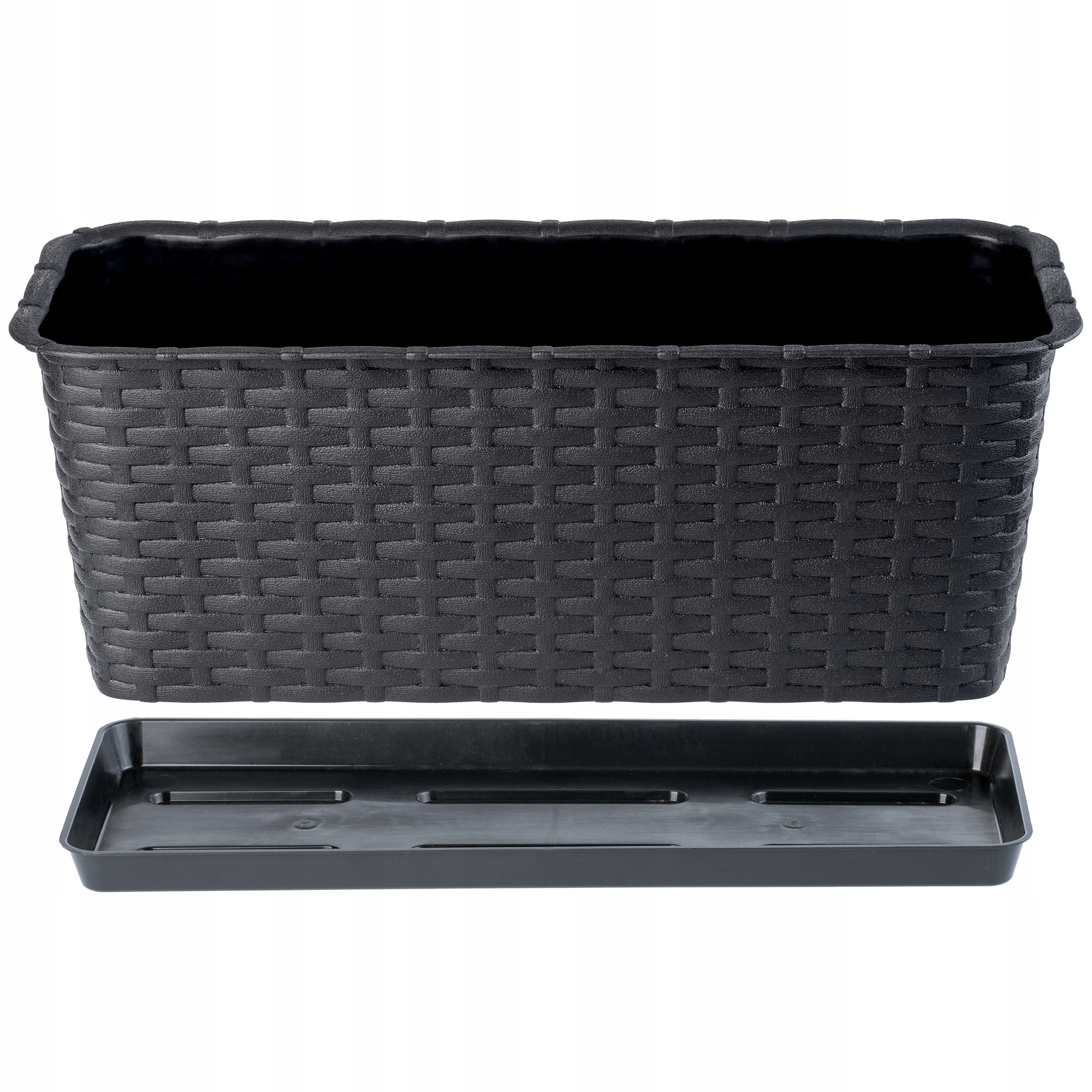 DONICZKA DONICA BALKONOWA PODSTAWKA 40cm ANTRACYT Długość maksymalna 40 cm