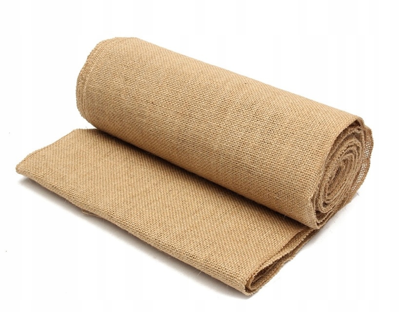 

Tkanina jutowa Juta naturalna 100cm 200g Na Metry