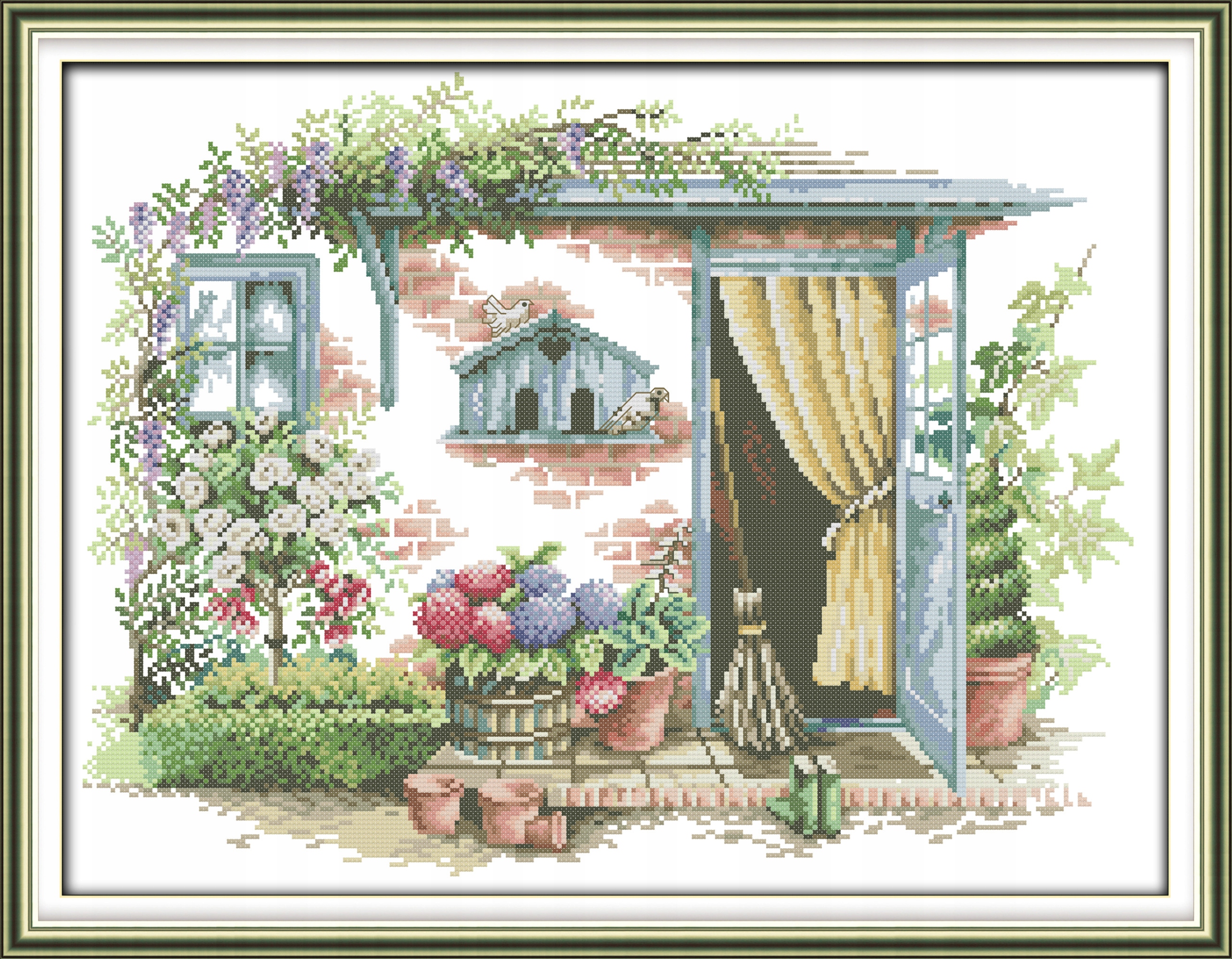 Křížková výšivka počítaná sada (kanva, mulina)