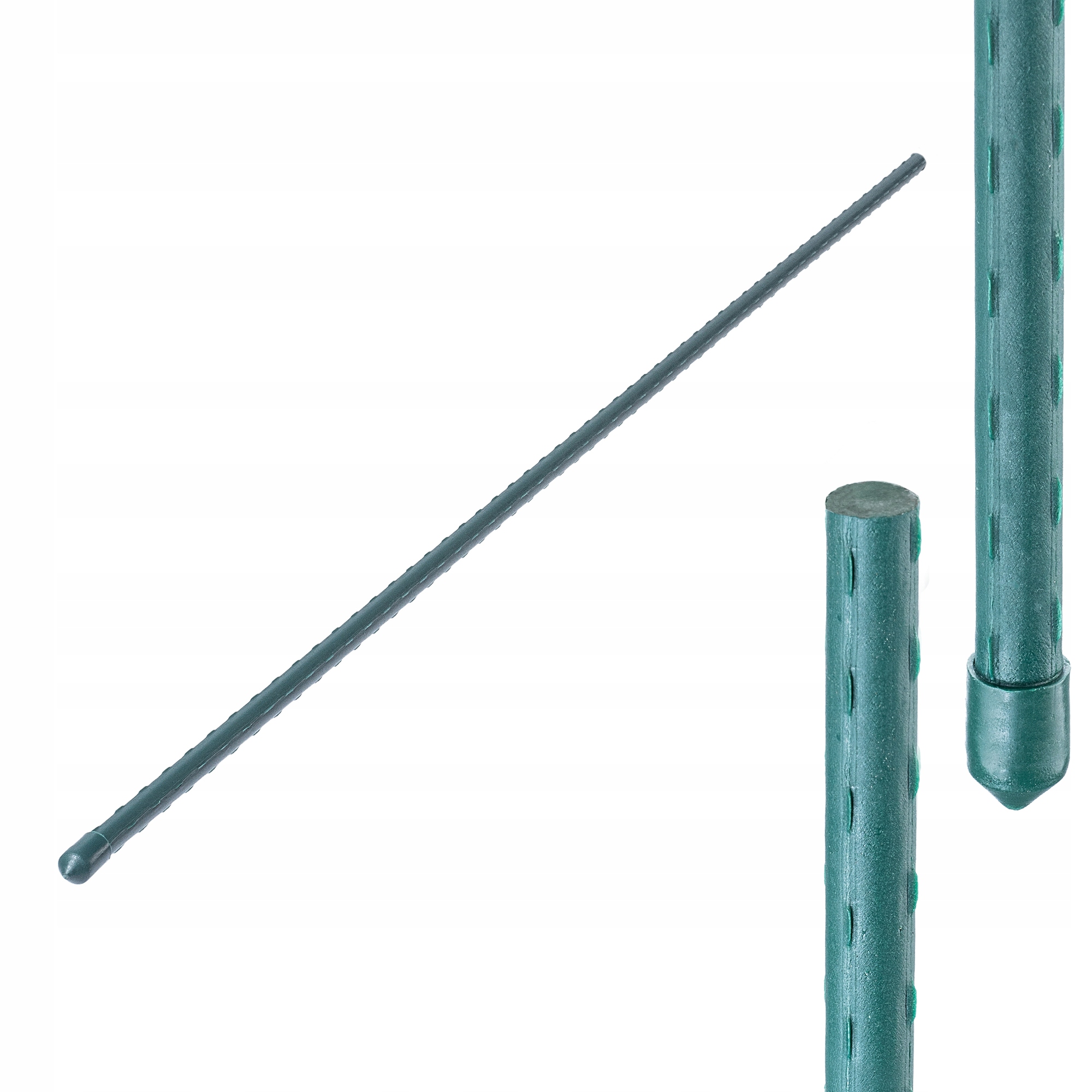 10x TYCZKA DO ROŚLIN 90CM PODPORA POMIDORÓW KWIATY STALOWA POWLEKANA Średnica 11 mm