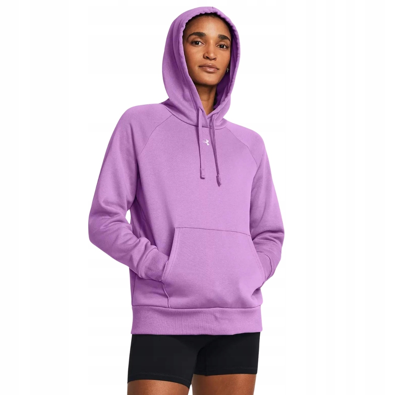 Mikina Under Armour Rival Fleece Hoodie fialová Vel. L
