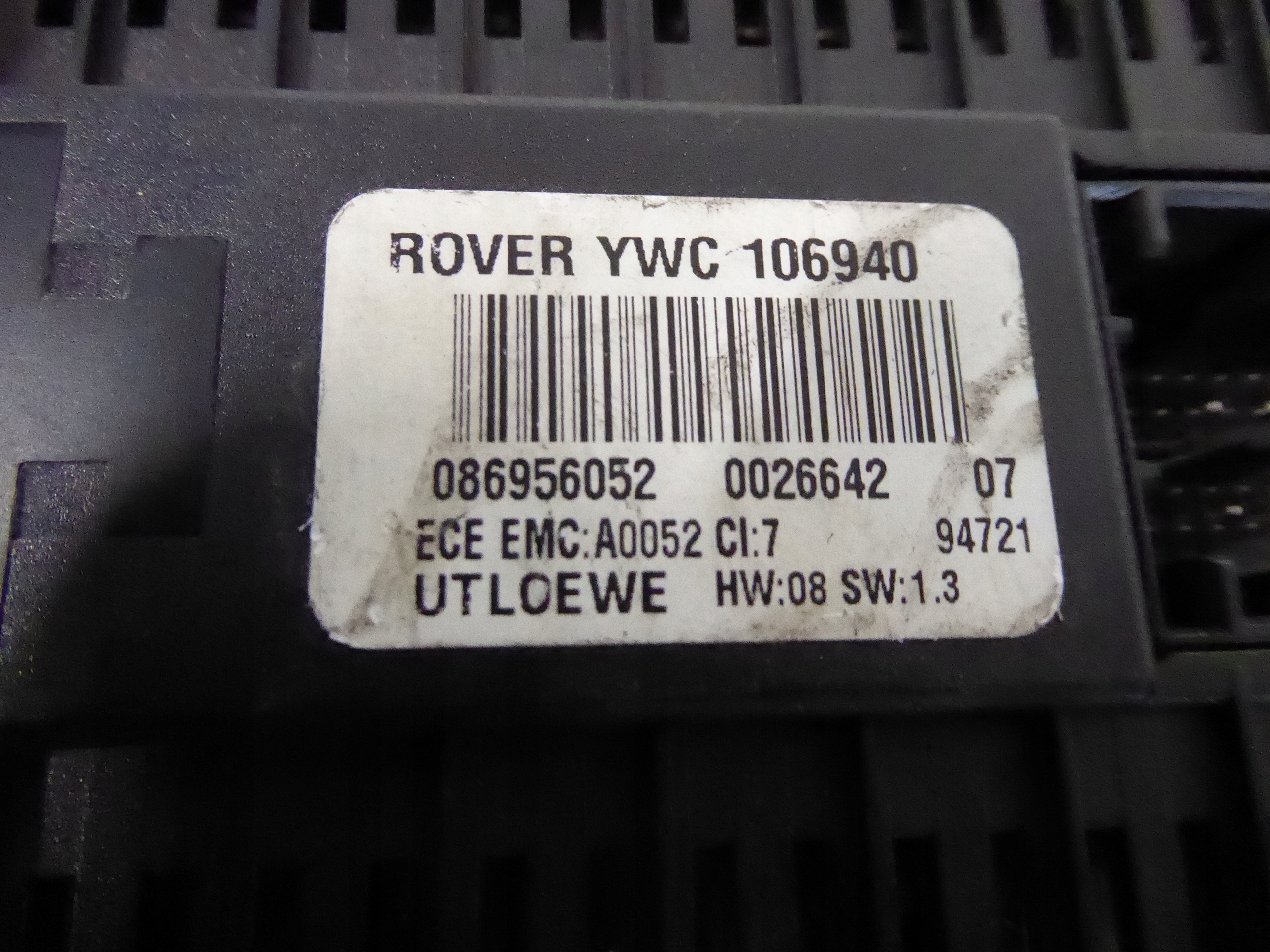 PANEL PRZELACZNIK SWIATEL ROVER 75 Part manufacturer Rover OE