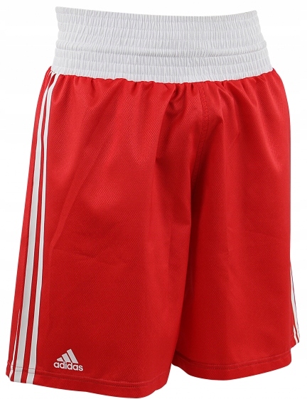Kraťasy Boxerské šortky Adidas Boxing Punch Line Červená/Bílá L