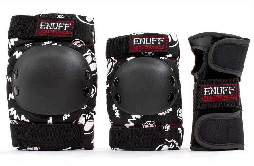 Enuff Skulls Junior zestaw ochraniaczy Black S