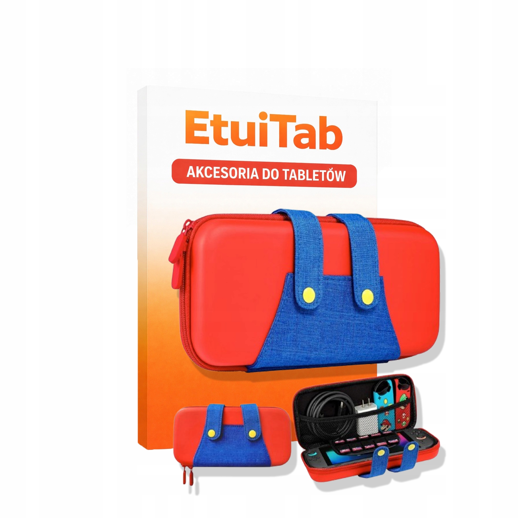 Etui EtuiTab 360 zamykane czarne wzmocnione do konsoli Nintendo Switch 2