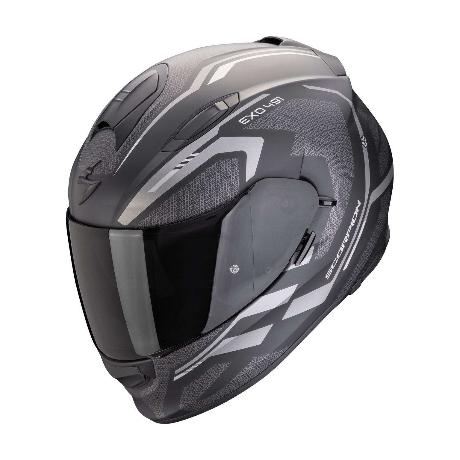 Helma Scorpion Exo-491 Kripta Matt Black-Silver veľ.XL