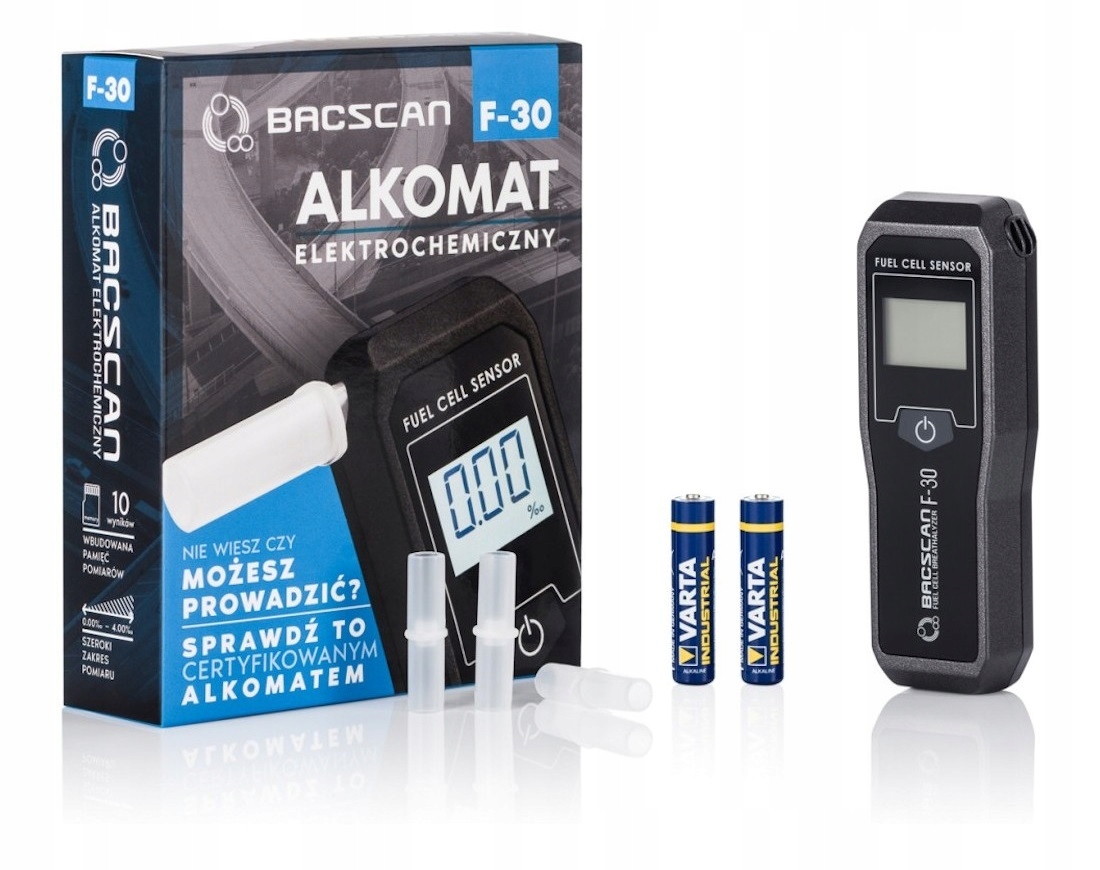 Alkomat BACSCAN F30 darmowe kalibracje Producent code F 30