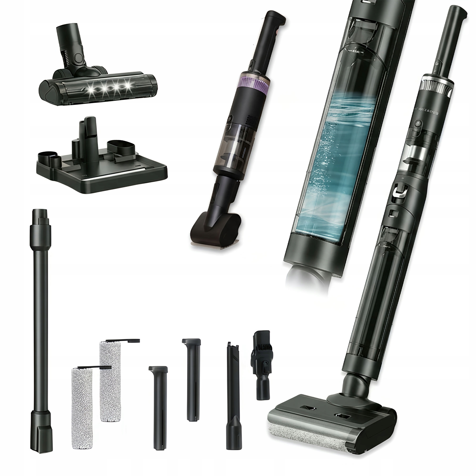 Myjący Odkurzacz Bezprzewodowy Pionowy Air Essence Typhoon Drive Jet 7w1