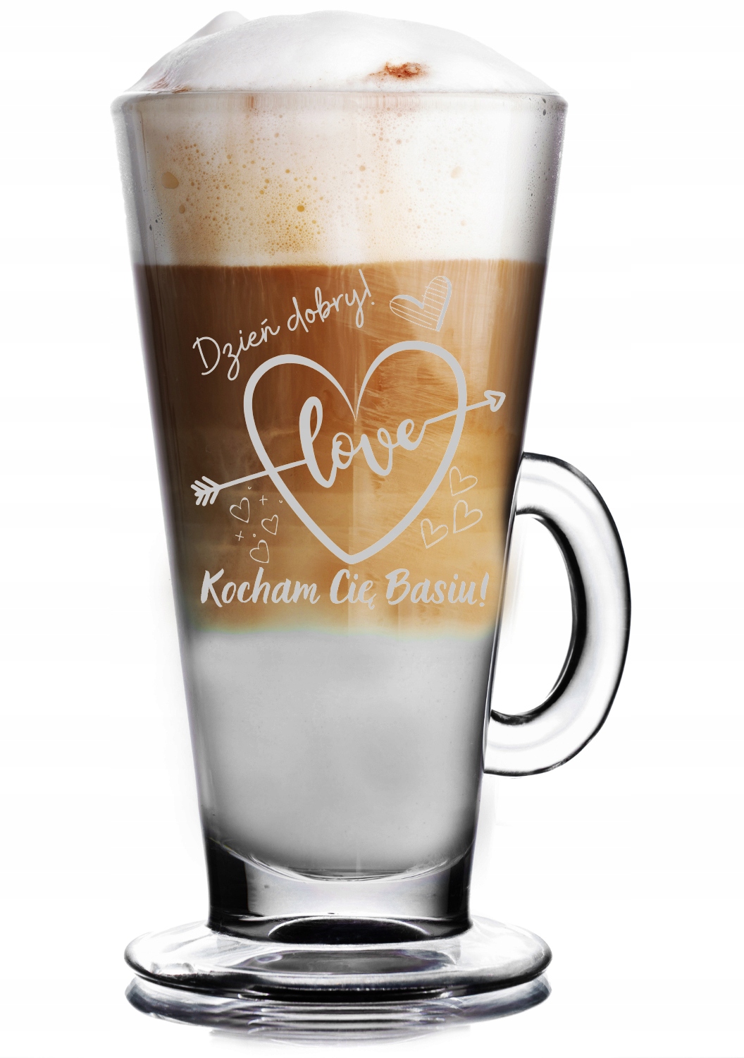 

Szklanka do latte Grawer Imię urodziny 40