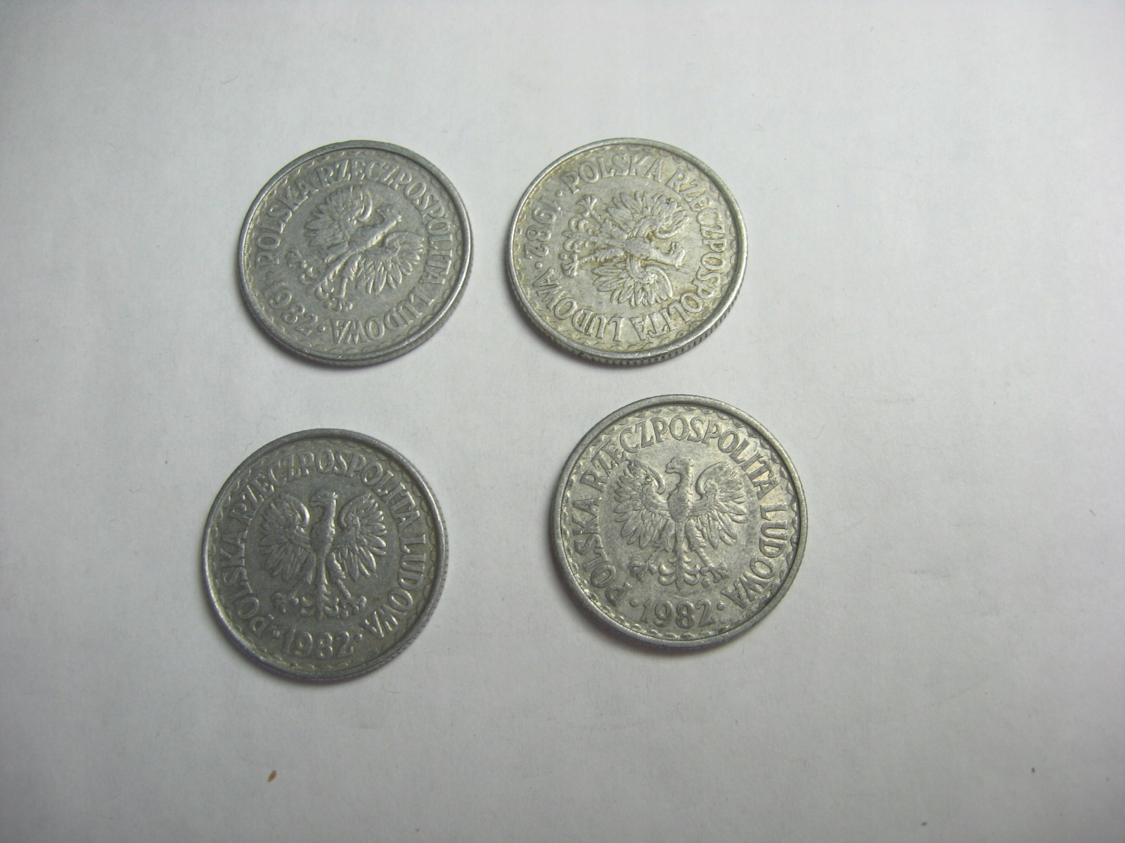 1 zł 1982 - 4 sztuki