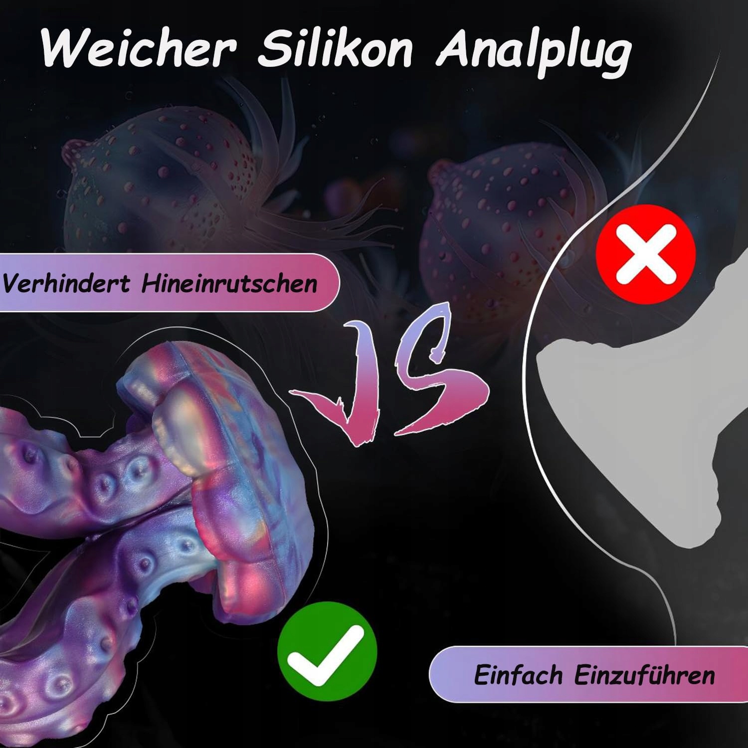 OKTOPUS Tentakel Dildo Silikonowy Fantasy Dildo Masażer Prostaty Dla Par — miniatura 4