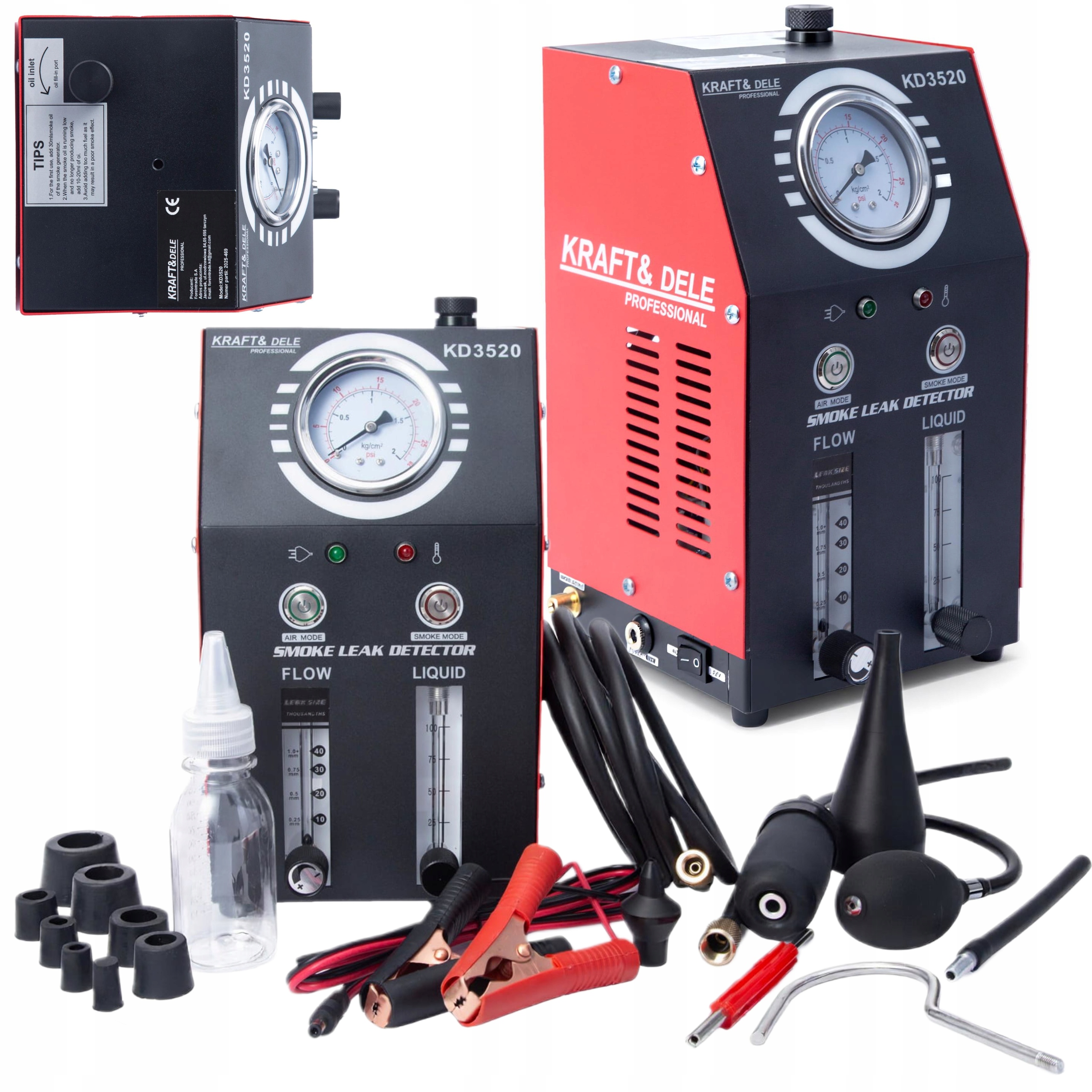 Generator Dymu Do Sprawdzenia Szczelność I Układów 12V 9l/MIN 30ML KD3520