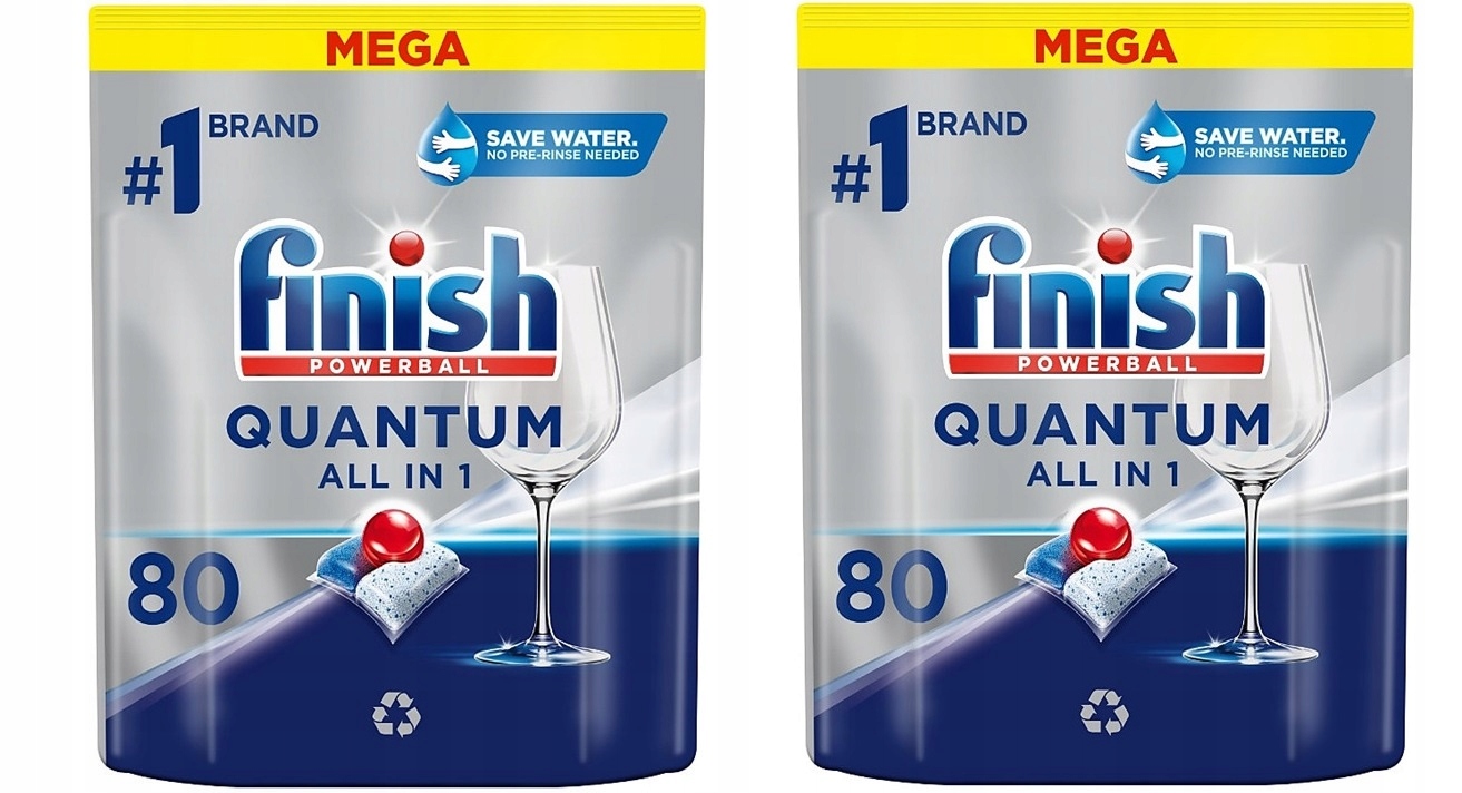 Levně Tablety do myčky Finish Powerball Quantum vše v 1 160 kusů
