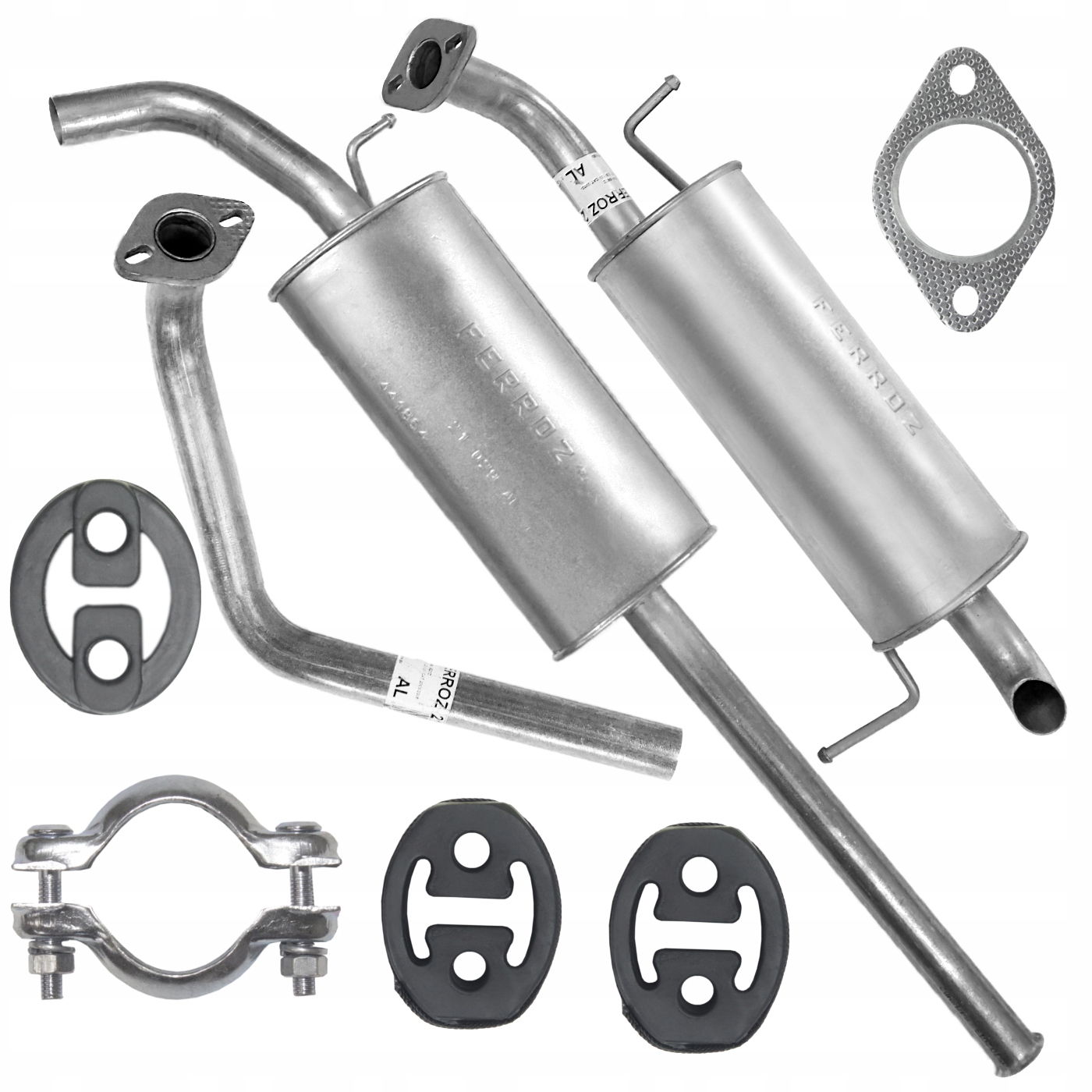 Zestaw Tłumik Hyundai Getz 02-09 1.1 1.3 1.6 GUMY