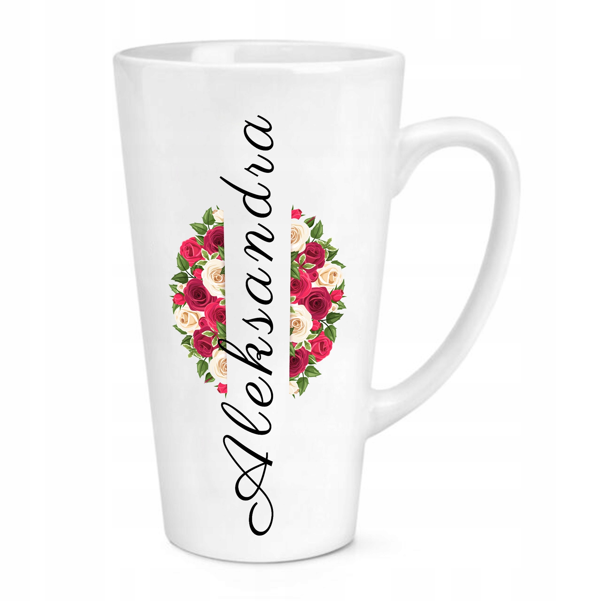 

Kubek Biały Latte Duży imię Aleksandra prezent