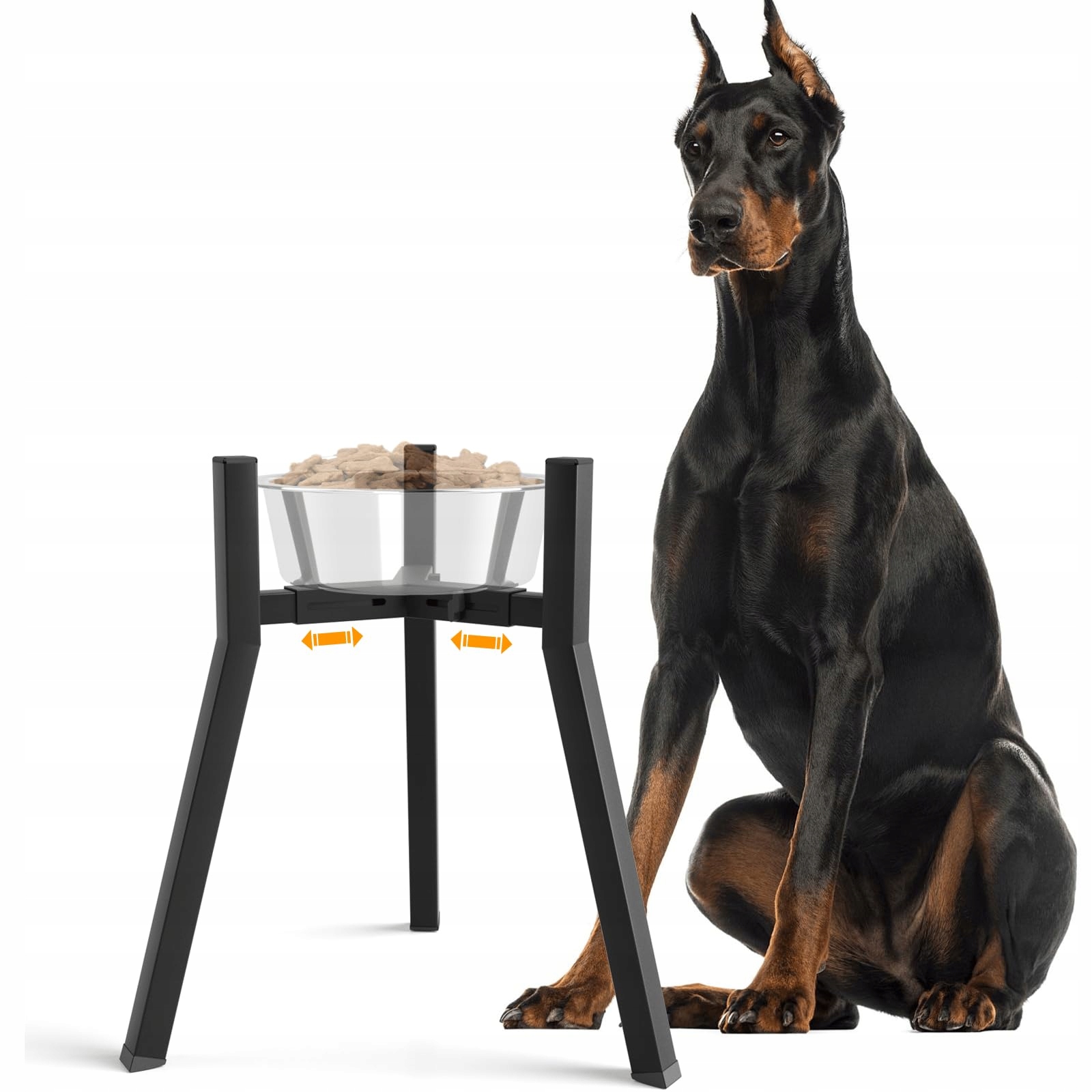 Levně Stojan Pro Psa Nastavitelný, Vysoký, Pro Velké Psy, Miska Není Součástí Balení