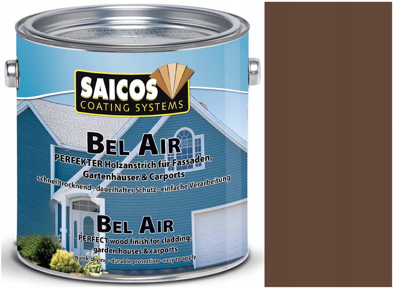 Saicos farba na fasádu Ziemisty Brąz 7281 2,5L