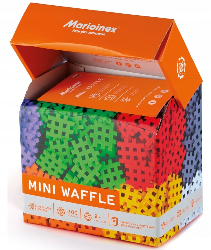 

Marioinex Klocki Konstrukcyjne Wafle Mini 300el.
