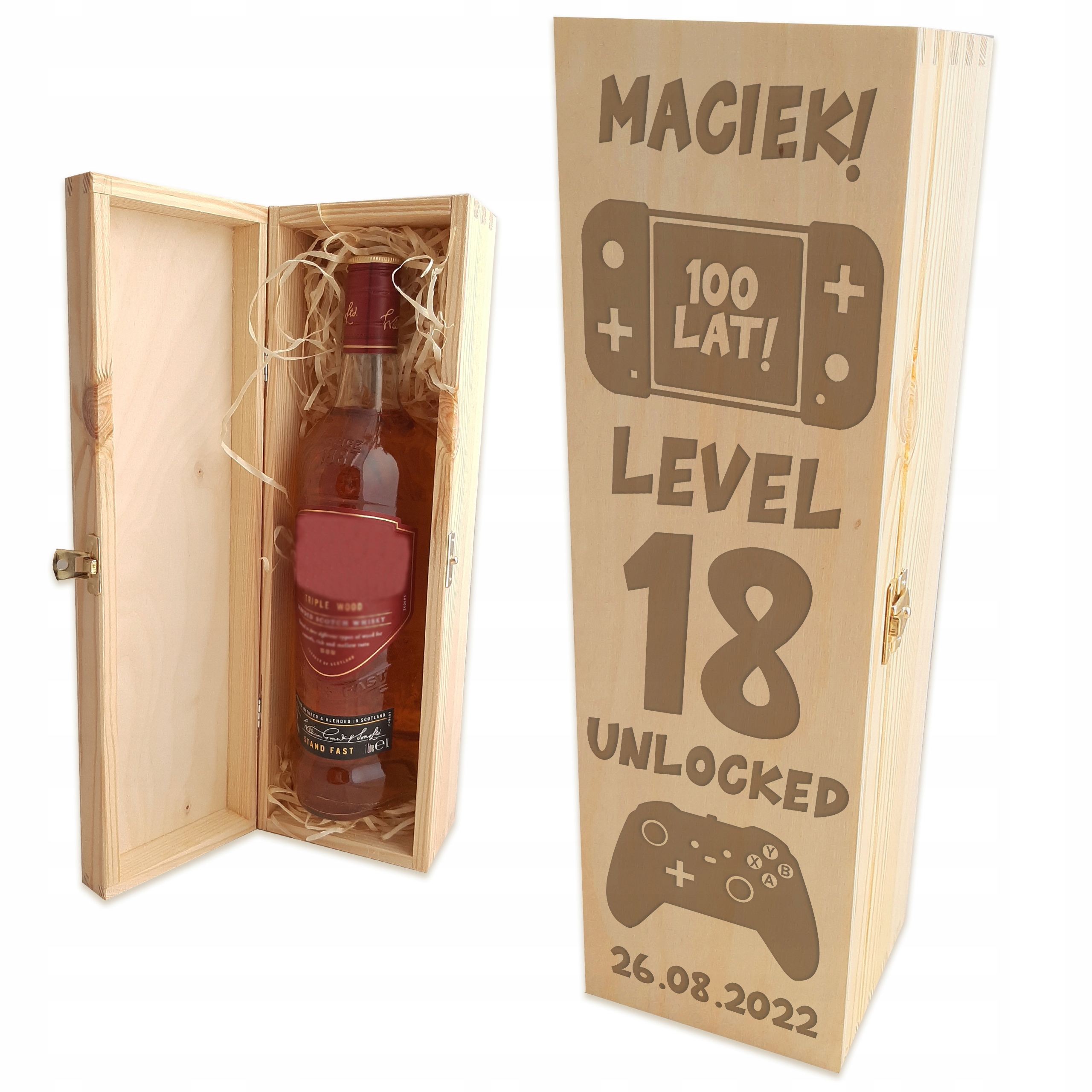 

Skrzynka Na alkohol wódkę18 Urodziny niego