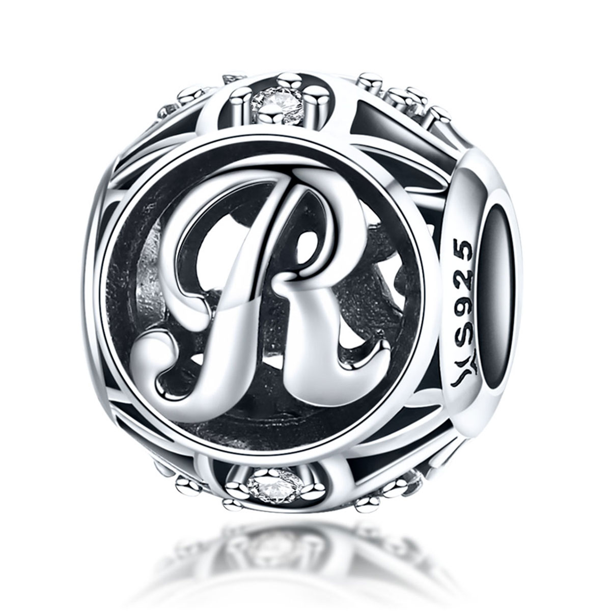

Zawieszka Charms Litera R Moda Trusky Srebro 925