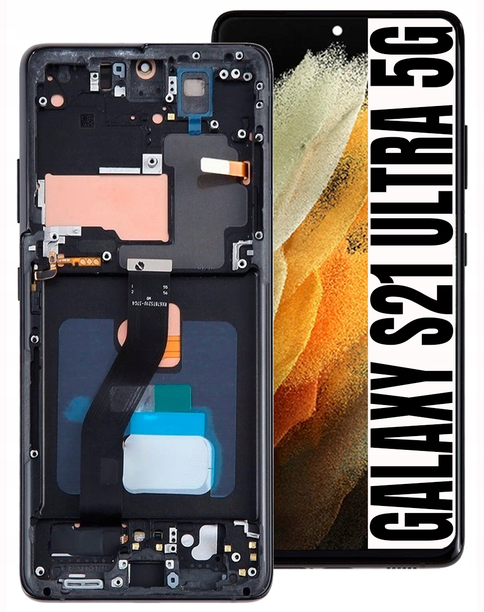 Displej Pro Samsung Galaxy S21 Ultra 5G G998 G998B Oled LCD Rámeček