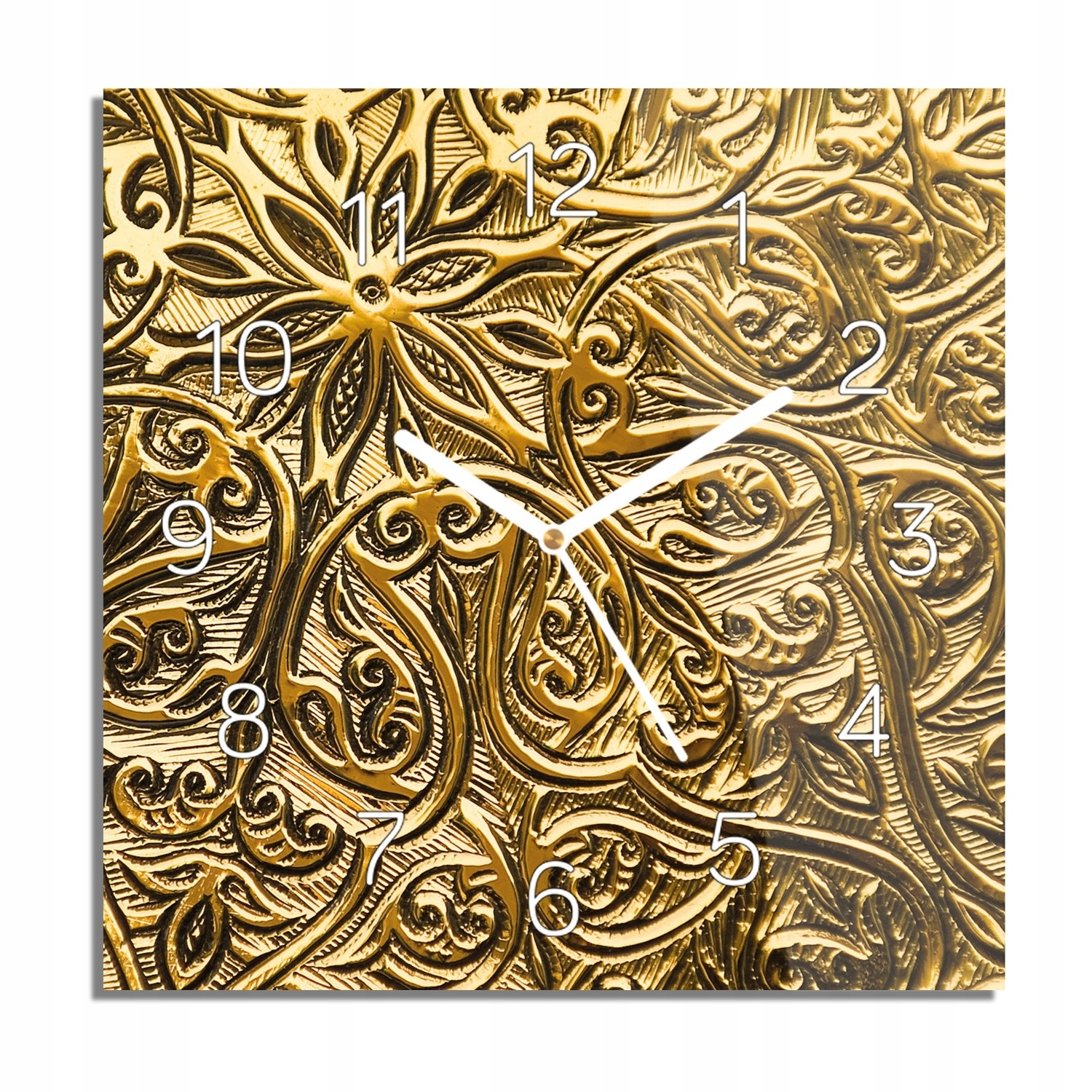 Ornament orient foto-nástěnný hodinový stroj 30x30 s fotografií