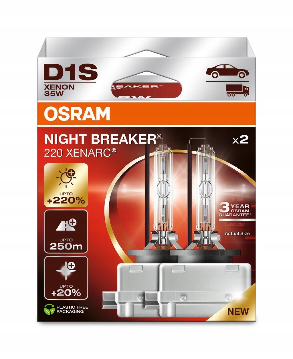 Zarowka Xenon D1S 85V 35W Xenarc Night B Osram 66140XN2-2HB