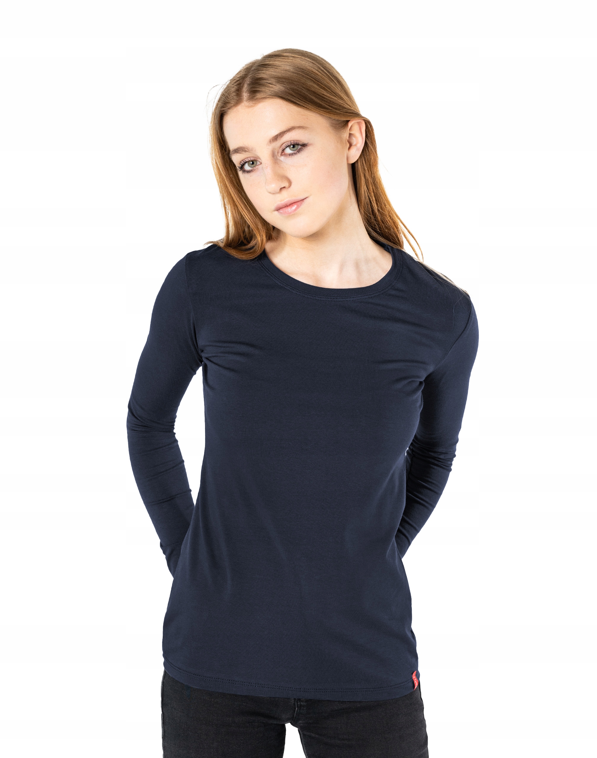 

Bluzka Koszulka Damska z Długim Rękawem 8056-4 M/L