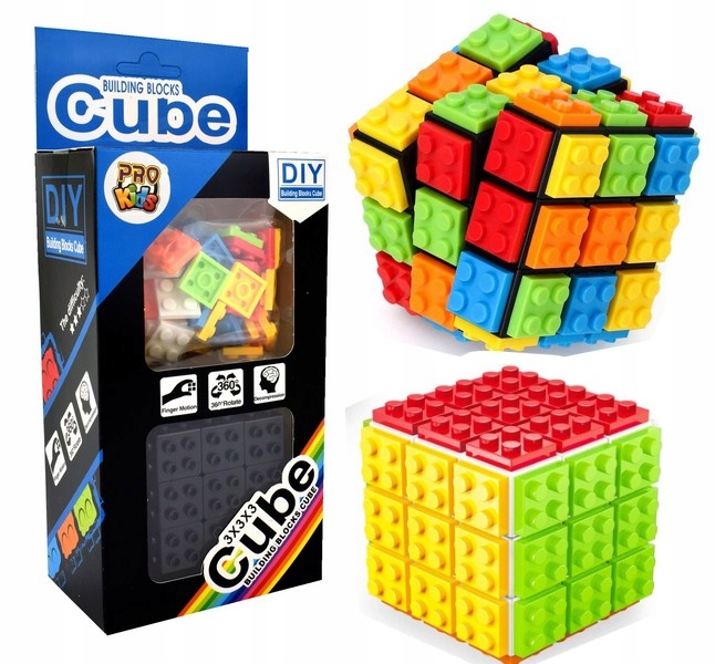 

Kostka Magiczna Z Klocków Układanka Logiczna 3X3X3