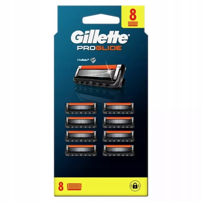 Oryginalne Wymienne Wkłady Do Golenia Gillette Fusion Proglide 8 Szt.