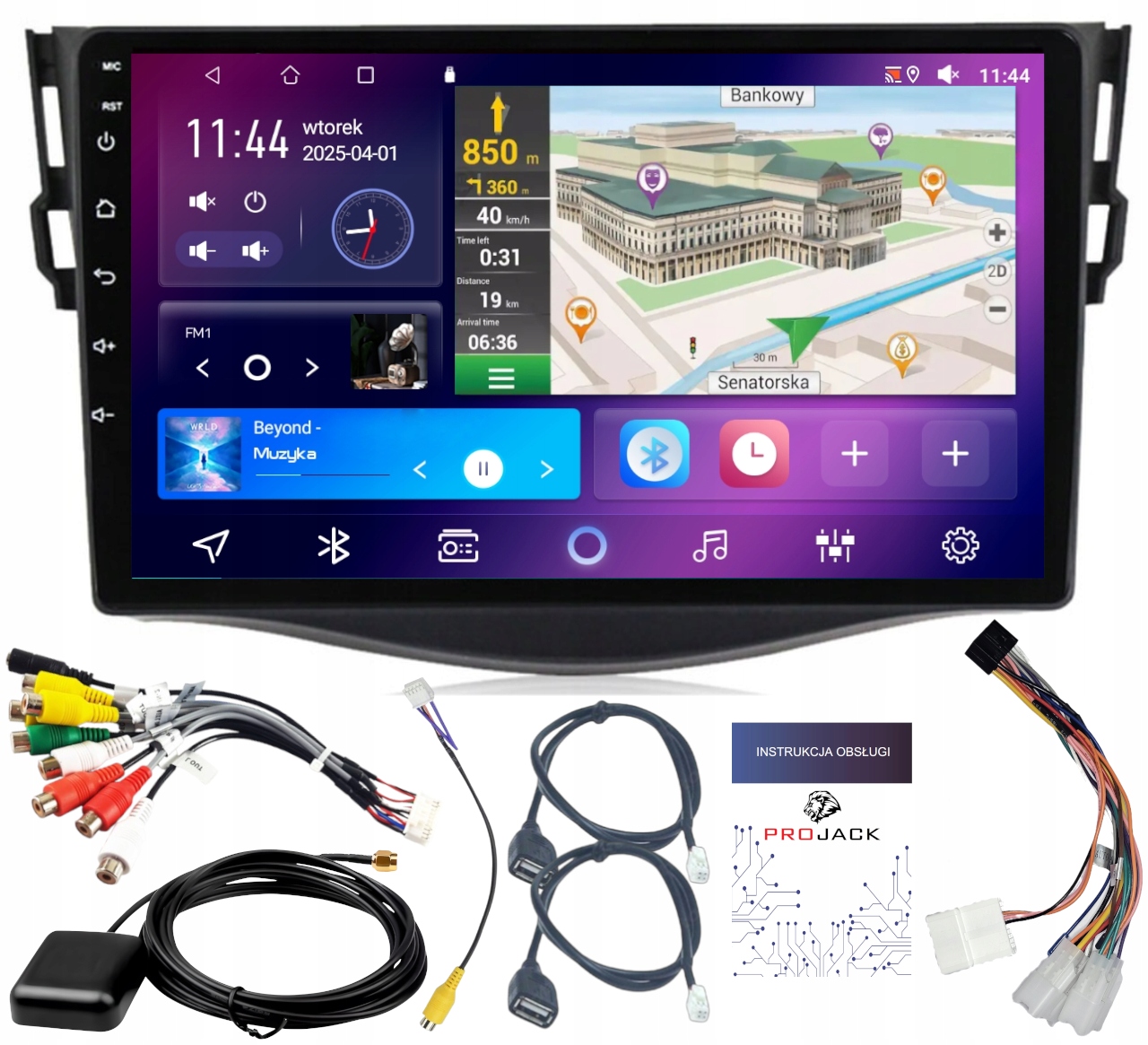 Autorádio S Navigací Carplay Toyota RAV4 2006-2012 Android 4GB 64GB