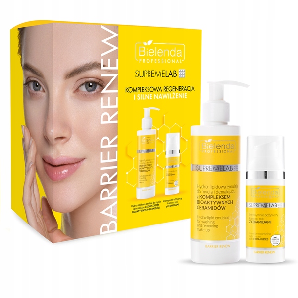 Bielenda Barrier Renew zestaw krem 50 ml emulsja demakijażu 200 ml