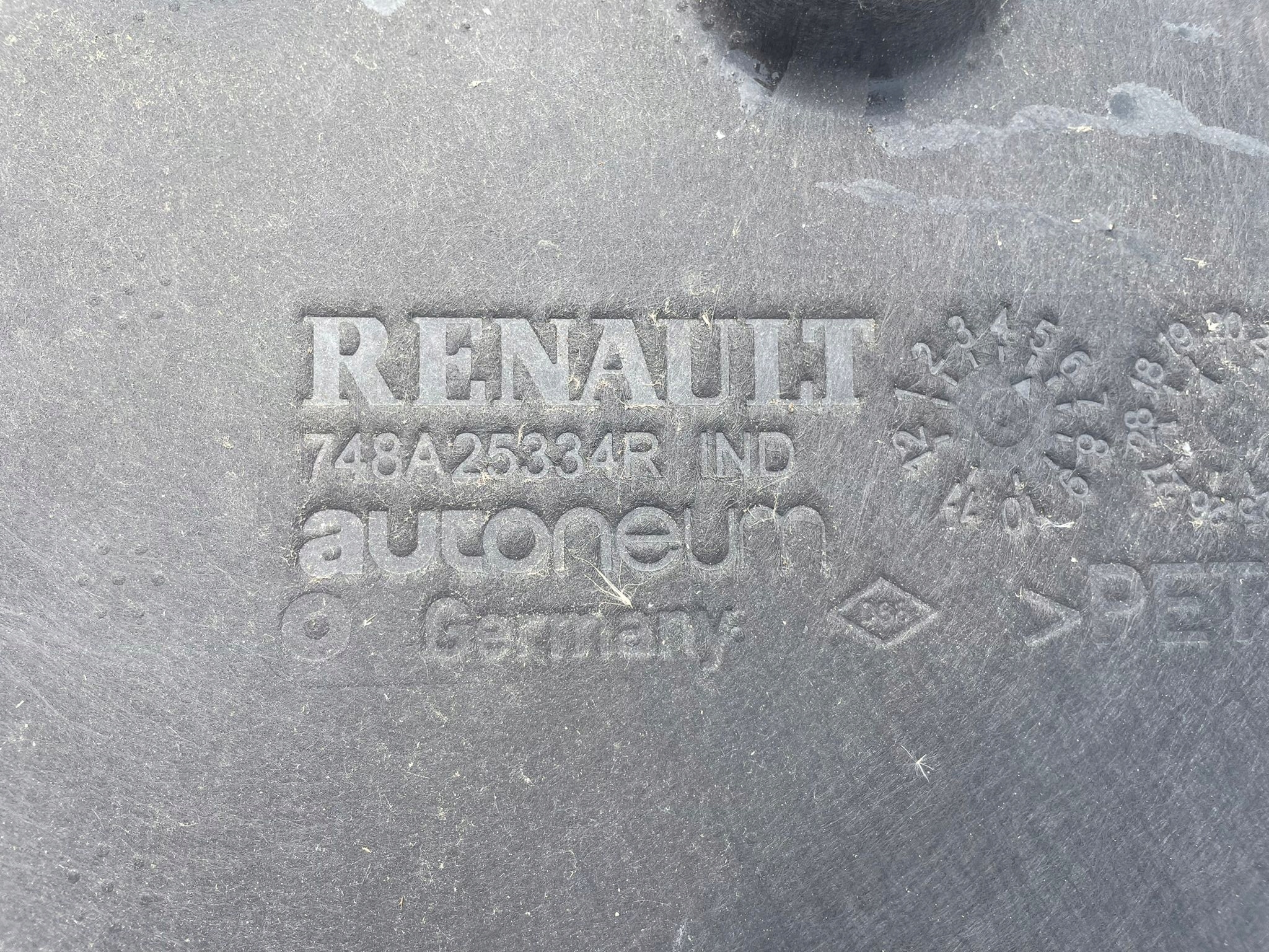 abdeckung Blende Abdeckung Unterfahrschutz RENAULT CAPTUR II 1.0 TCE 748A25334R