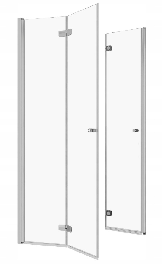 Kabina Fuenta KDD B 100x80x200 Chrom RADAWAY Głębokość 80 cm