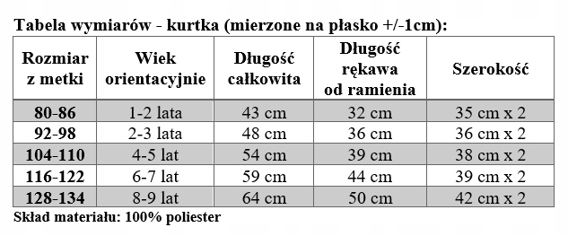 LILI KIDS PŁASZCZYK KURTKA BEŻOWO ZŁOTA 80 - 86 Fason inny