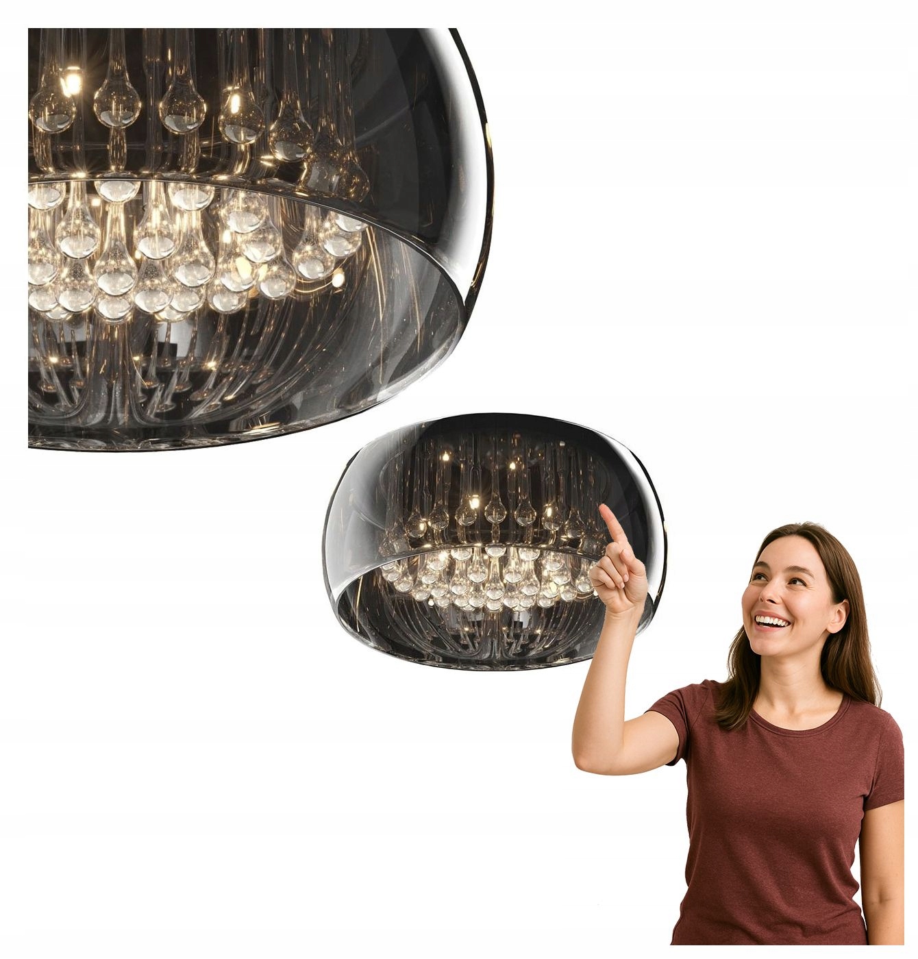 Stropná lampa Crystal C0076-06X-F4FZ Zuma Line