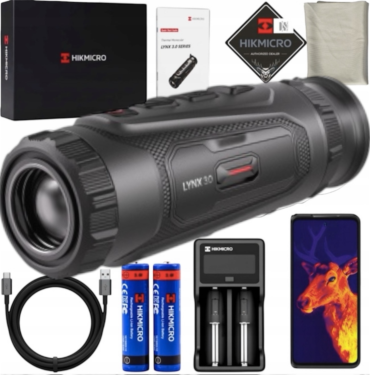 Termovizní kamera s monokulárovým termovizorem Hikmicro Lynx 3.0 LH25