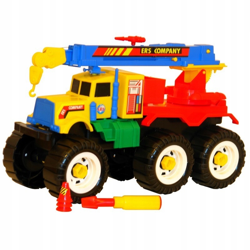 

Dźwig Truck Kolorowy Duży rozkładany 36cm