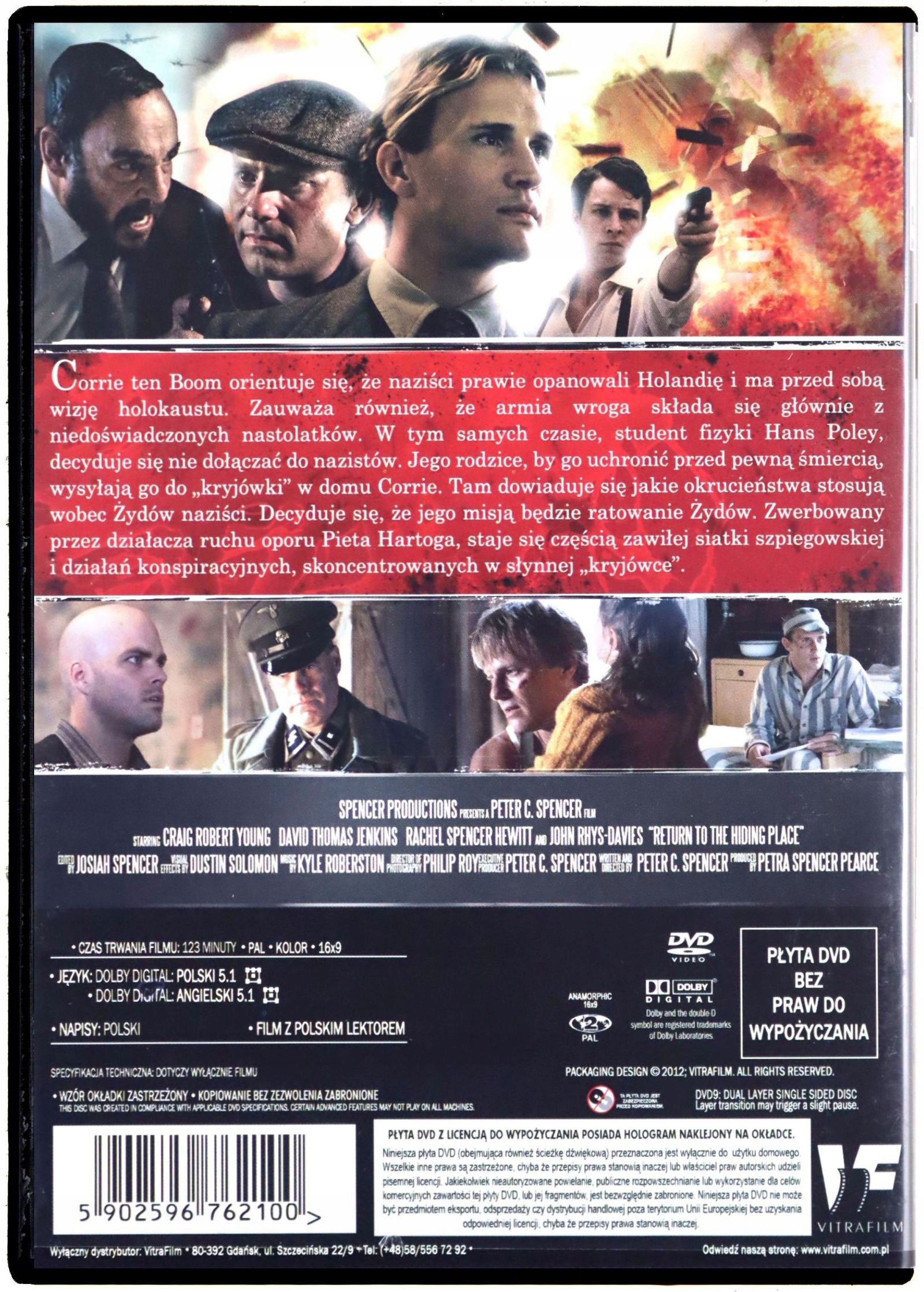 POWRÓT DO BEZPIECZNEJ KRYJÓWKI (DVD) Gatunek wojenne