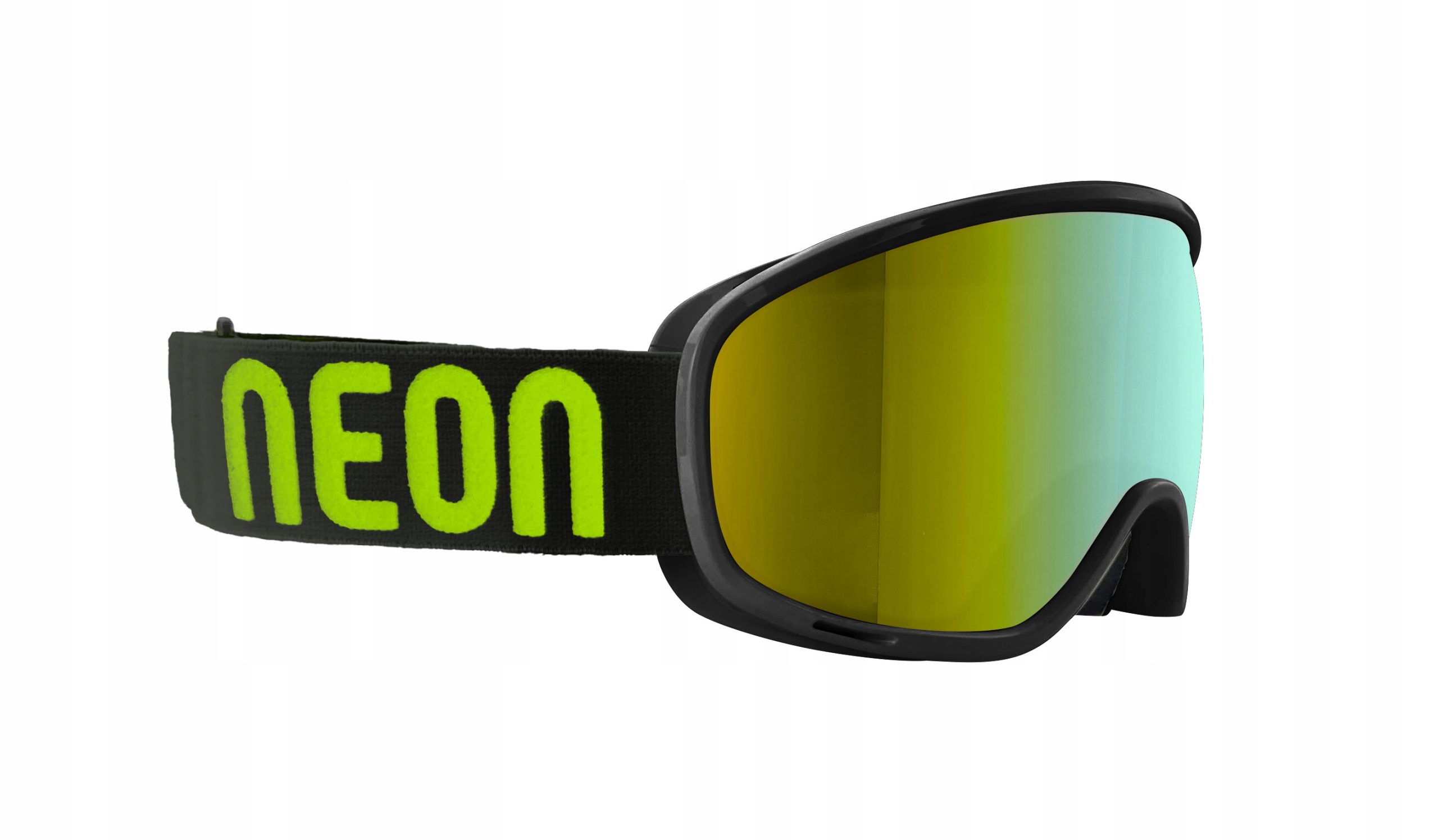 Lyžařské Brýle Neon Himalaya Black Yellow Mirror Gold CAT3