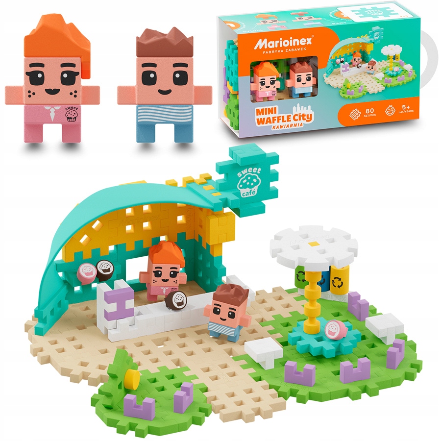 

Mini Wafle City Kawiarnia Klocki 80 El. Marioinex